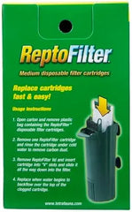 Tetra ReptoFilter Medium Filter Cartridges for Terrariums, 3 Count, Fits TetraFauna ReptoFilter 20 gal, Viquarium, and Decorative ReptoFilter