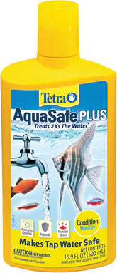 Tetra AquaSafe Plus 16.9 Ounces, aquarium Water Conditioner And Dechlorinator