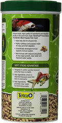 Tetra Pond Sticks, Koi Fish & Goldfish Food, Soft Sticks, Easy to Digest Floating Pond Fish Food, 3.53 ounces