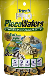 Tetra PRO PlecoWafers 2.12 Ounces, Nutritionally Balanced Vegetarian Fish Food, Concentrated Algae Center, Golds & Yellows, Model Number: 16447