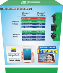 Tetra Whisper Bio-Bag Medium Filter Cartridges for Aquariums, 6 Count, Unassembled, Fits Tetra Whisper Fish Tank Filters 5-10 Gal, PF-10, IQ 10