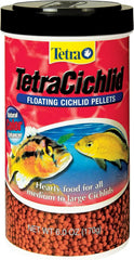 TetraCichlid fish Floating Cichlid Pellets 6 Ounces, Nutritionally Balanced Diet (77063)