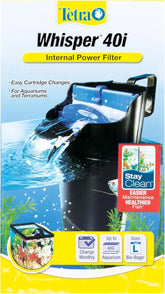 Tetra Whisper Internal Power Filter, Large Bio-Bag Filter Cartridges, 3-Stage Filtration, 20-40 gal