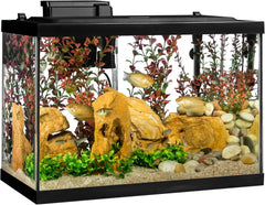 Tetra Aquarium, 20 Gallon, Complete Tropical Fish Tank Kit With LED Lighting And Decor For Freshwater Fish