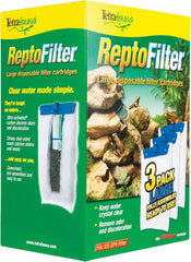 Tetra ReptoFilter Large Filter Cartridges for Terrariums, 3 Count, Fits TetraFauna ReptoFilter 50 gal