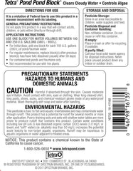 Tetra Pond Block 4 Count, Controls Algae Growth In Ornamental Fish Ponds (16735)
