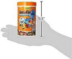 TetraFin Plus Goldfish Flakes 2.2 Ounces, Balanced Diet, With Algae To Promote Health