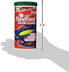 Tetra Pond Flakes Color Enhancing, Complete Nutrition for Smaller Pond Fish, Goldfish and Koi Fish, 6 oz