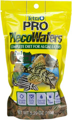 Tetra PRO PlecoWafers 5.29 Ounces, Nutritionally Balanced Vegetarian Fish Food for Bottom Feeders, Concentrated Algae Center
