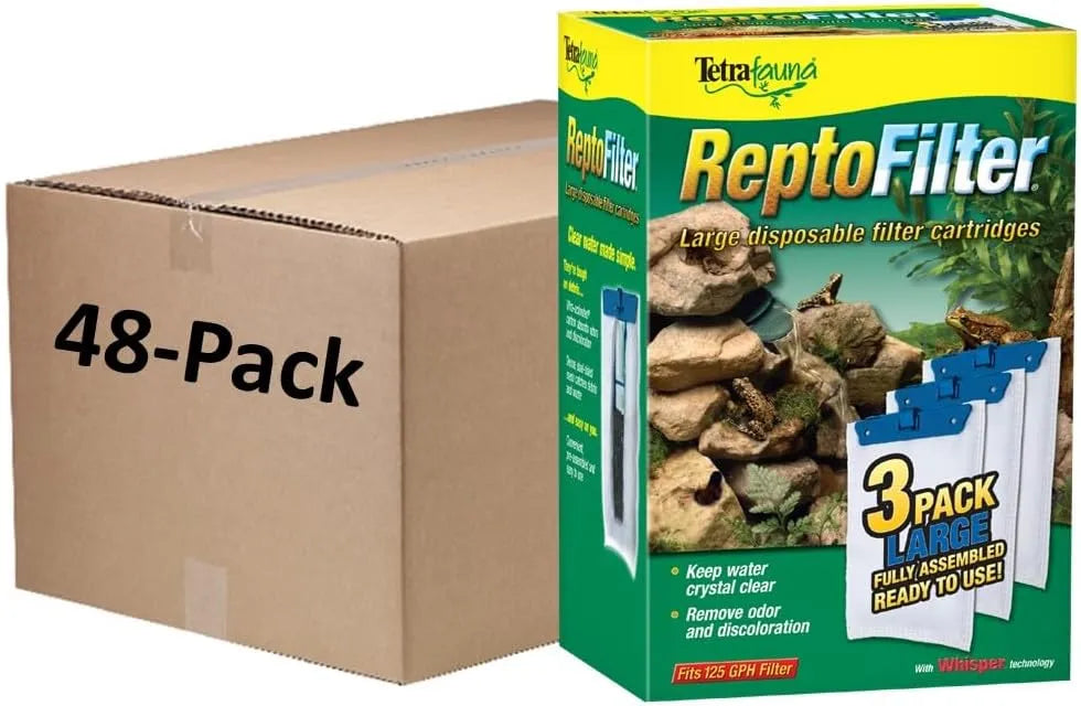 Tetra Large ReptoFilter Filter Cartridges (3 Count, Pack of 48)