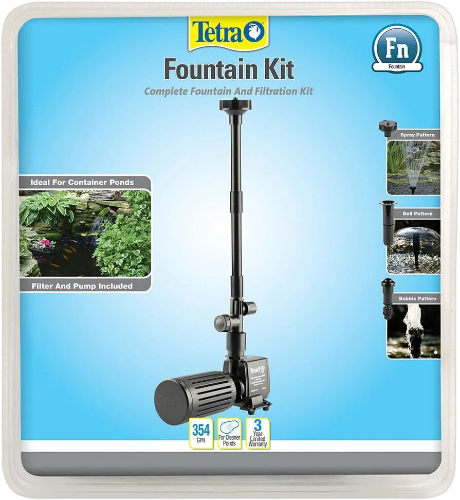 TetraPond 26594 FK3 Filtration Fountain Kits, Under 100 Gallons
