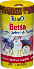 Tetra BettaMin Select-A-Food 1.34 Ounces, Fish Flakes, Variety Pack