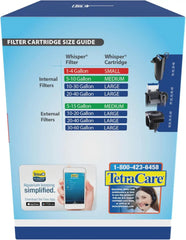 Tetra Whisper Bio-Bag Large Filter Cartridges for Aquariums, 12 Count, Unassembled, Fits Tetra Whisper Fish Tank Filters 10-30 Gal, 20-40 Gal, PF-20, 30, 40, 60, IQ 20, 30, 45, 60
