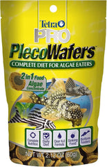 Tetra PRO PlecoWafers 2.12 Ounces, Nutritionally Balanced Vegetarian Fish Food, Concentrated Algae Center, Golds & Yellows, Model Number: 16447