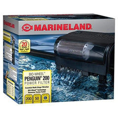 Marineland Bio-Wheel Penguin 200 GPH Power Aquarium Filter, Ultra-Quiet Hang-On-Back Fish Tank Filter with Multi-Stage Filtration for Aquariums Up to 40 Gallons