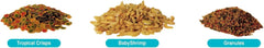 TetraMin Crisps Select-A-Food 2.4 Ounces, Fish Food, Variety Pack (77037)
