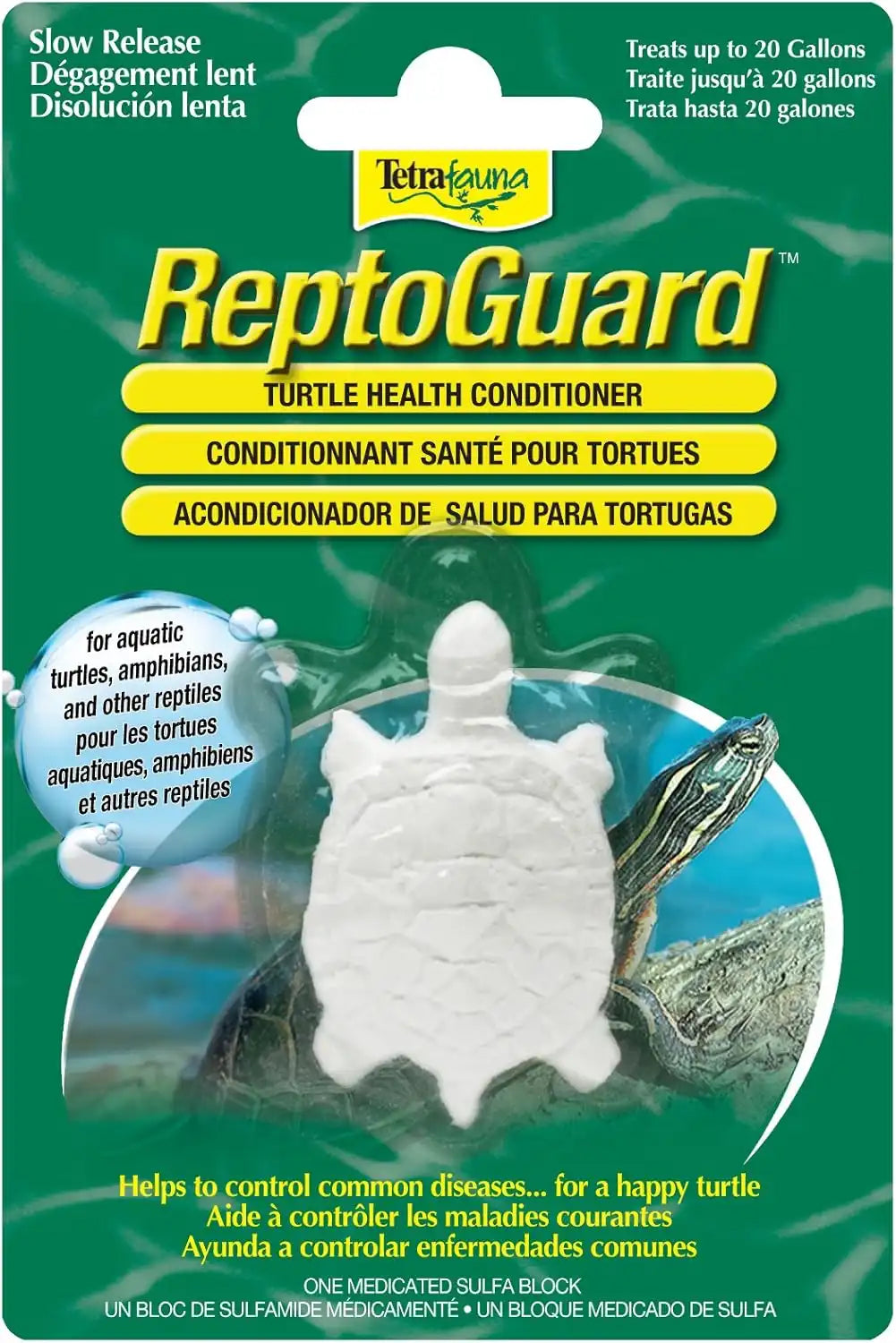 TetraFauna ReptoGuard Turtle Health Water Conditioner 1 Count, Slow-Release