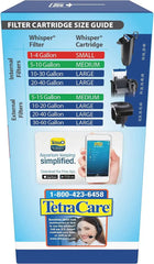 Tetra Whisper Bio-Bag Large Filter Cartridges for Aquariums, 12 Count, Ready to Use, Fits Tetra Whisper Fish Tank Filters 10-30 Gal, 20-40 Gal, PF-20, 30, 40, 60, IQ 20, 30, 45, 60