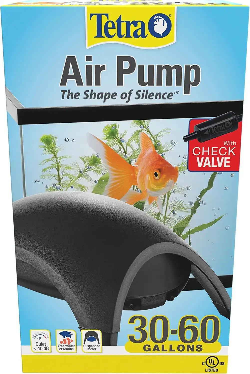Tetra Whisper Air Pump with Minimal Noise and Maximum Air Flow
