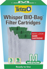 Tetra Whisper Bio-Bag Medium Filter Cartridges for Aquariums, 36 Count, Ready to Use, Fits Tetra Whisper Fish Tank Filters 5-10 Gal, PF-10, IQ 10