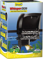 Tetra Whisper EX 20 Filter For 10 To 20 Gallon Aquariums, Silent Multi-Stage Filtration